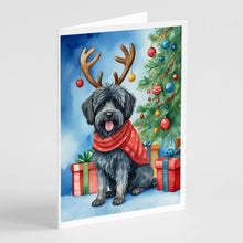 Load image into Gallery viewer, Puli Christmas Reindeer Greeting Cards - Blank Note Cards – 8-Pack of Artist-Designed Cards with Envelopes
