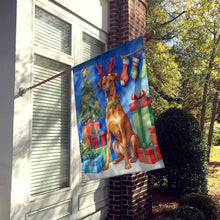 Load image into Gallery viewer, Rhodesian Ridgeback Christmas Reindeer House Flag