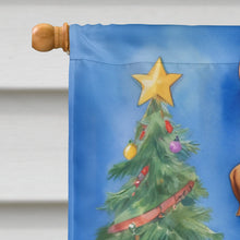 Load image into Gallery viewer, Rhodesian Ridgeback Christmas Reindeer House Flag