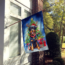 Load image into Gallery viewer, Rottweiler Christmas Reindeer House Flag