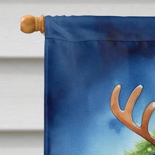 Load image into Gallery viewer, Rottweiler Christmas Reindeer House Flag