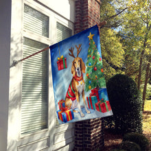 Load image into Gallery viewer, Saluki Christmas Reindeer House Flag