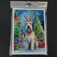 Load image into Gallery viewer, Scottish Terrier Christmas Reindeer Greeting Cards - Blank Note Cards – 8-Pack of Artist-Designed Cards with Envelopes