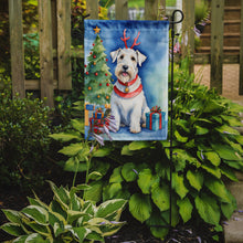 Load image into Gallery viewer, Sealyham Terrier Christmas Garden Flag – Dog in Reindeer Antlers with Tree &amp; Gifts