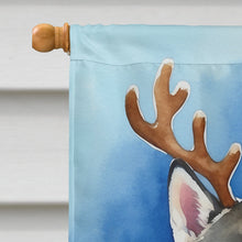 Load image into Gallery viewer, Siberian Husky Christmas Reindeer House Flag