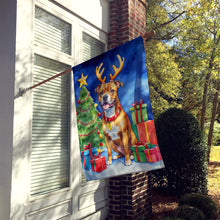Load image into Gallery viewer, Staffordshire Bull Terrier Christmas Reindeer House Flag