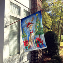 Load image into Gallery viewer, Whippet Christmas Reindeer House Flag