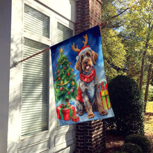 Load image into Gallery viewer, Wirehaired Pointing Griffon Christmas Reindeer House Flag