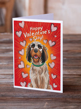 Load image into Gallery viewer, Wirehaired Pointing Griffon Happy Valentine's Day Greeting Cards - Blank Note Cards – 8-Pack of Artist-Designed Cards with Envelopes