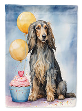 Load image into Gallery viewer, Afghan Hound Happy Birthday House Flag