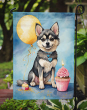 Load image into Gallery viewer, Alaskan Klee Kai Happy Birthday Garden Flag –  Garden Flag by Caroline's Treasures