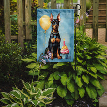 Load image into Gallery viewer, Doberman Pinscher Happy Birthday Garden Flag –  Garden Flag by Caroline's Treasures