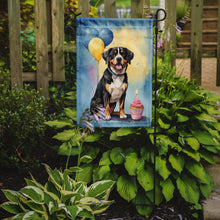 Load image into Gallery viewer, Entlebucher Mountain Dog Happy Birthday Garden Flag –  Garden Flag by Caroline's Treasures