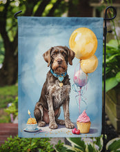 Load image into Gallery viewer, German Wirehaired Pointer Happy Birthday Garden Flag –  Garden Flag by Caroline's Treasures
