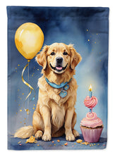 Load image into Gallery viewer, Golden Retriever Happy Birthday Garden Flag –  Garden Flag by Caroline's Treasures