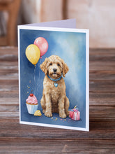 Load image into Gallery viewer, Goldendoodle Happy Birthday Greeting Cards - Blank Note Cards – 8-Pack of Artist-Designed Cards with Envelopes