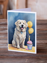 Load image into Gallery viewer, Great Pyrenees Happy Birthday Greeting Cards - Blank Note Cards – 8-Pack of Artist-Designed Cards with Envelopes