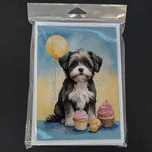 Load image into Gallery viewer, Havanese Happy Birthday Greeting Cards - Blank Note Cards – 8-Pack of Artist-Designed Cards with Envelopes