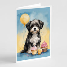 Load image into Gallery viewer, Havanese Happy Birthday Greeting Cards - Blank Note Cards – 8-Pack of Artist-Designed Cards with Envelopes