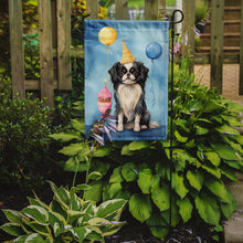 Load image into Gallery viewer, Japanese Chin Happy Birthday Garden Flag –  Garden Flag by Caroline's Treasures