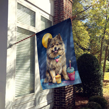Load image into Gallery viewer, Keeshond Happy Birthday House Flag