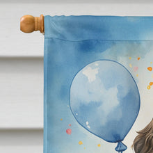 Load image into Gallery viewer, Labradoodle Black Happy Birthday House Flag