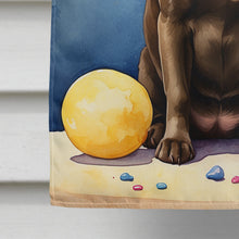 Load image into Gallery viewer, Chocolate Labrador Retriever Happy Birthday House Flag