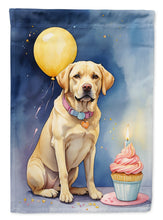 Load image into Gallery viewer, Yellow Labrador Retriever Happy Birthday Garden Flag –  Garden Flag by Caroline's Treasures