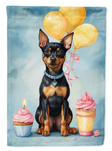 Load image into Gallery viewer, Miniature Pinscher Happy Birthday House Flag