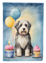 Load image into Gallery viewer, Old English Sheepdog Happy Birthday Garden Flag –  Garden Flag by Caroline's Treasures