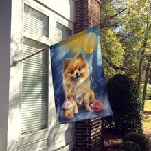 Load image into Gallery viewer, Pomeranian Happy Birthday House Flag