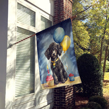 Load image into Gallery viewer, Black Toy Poodle Happy Birthday House Flag