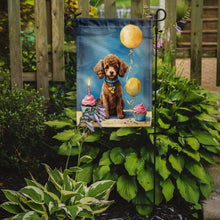 Load image into Gallery viewer, Chocolate Toy Poodle Happy Birthday Garden Flag –  Garden Flag by Caroline's Treasures