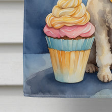 Load image into Gallery viewer, White Toy Poodle Happy Birthday House Flag