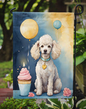 Load image into Gallery viewer, White Poodle Happy Birthday Garden Flag –  Garden Flag by Caroline's Treasures