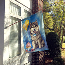Load image into Gallery viewer, Alaskan Malamute Happy Birthday House Flag