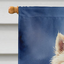 Load image into Gallery viewer, American Eskimo Happy Birthday House Flag