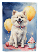 Load image into Gallery viewer, American Eskimo Happy Birthday Garden Flag –  Garden Flag by Caroline's Treasures