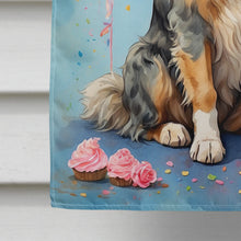 Load image into Gallery viewer, Australian Shepherd Happy Birthday House Flag