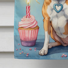 Load image into Gallery viewer, Basenji Happy Birthday House Flag