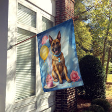 Load image into Gallery viewer, Belgian Malinois Happy Birthday House Flag
