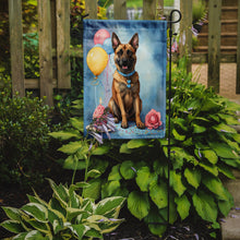 Load image into Gallery viewer, Belgian Malinois Happy Birthday Garden Flag –Dog Birthday Cupcake Yard Decor with Balloons
