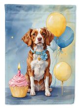 Load image into Gallery viewer, Brittany Spaniel Happy Birthday House Flag