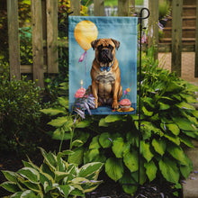 Load image into Gallery viewer, Bullmastiff Happy Birthday Garden Flag –Dog Birthday Cupcake Yard Decor with Balloons