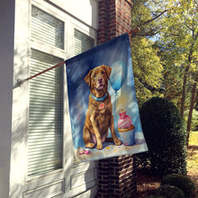 Load image into Gallery viewer, Chesapeake Bay Retriever Happy Birthday House Flag