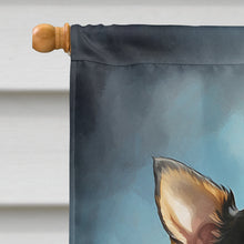 Load image into Gallery viewer, Black and Tan Chihuahua Happy Birthday House Flag