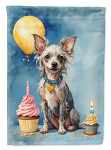 Load image into Gallery viewer, Chinese Crested Happy Birthday House Flag
