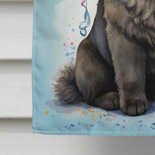 Load image into Gallery viewer, Black Chow Chow Happy Birthday House Flag