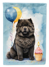 Load image into Gallery viewer, Black Chow Chow Happy Birthday House Flag