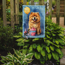 Load image into Gallery viewer, Chow Chow Happy Birthday Garden Flag –Dog Birthday Cupcake Yard Decor with Balloons
